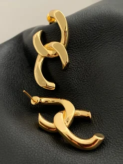 Geometric Twist Stud Earrings