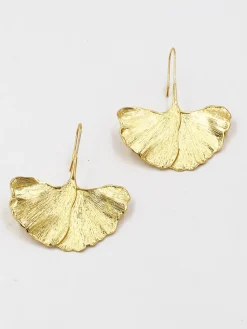 Ginkgo Leaf Earrings