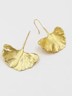 Ginkgo Leaf Earrings
