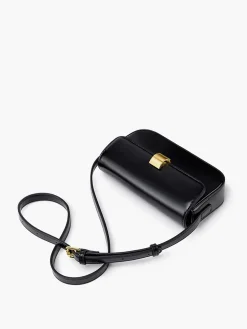 Glossy Buckle Clutch & Shoulder Bag