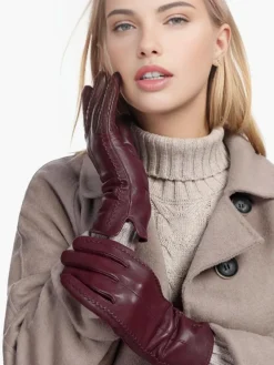 Goatskin Fleece Lined Warm Gloves