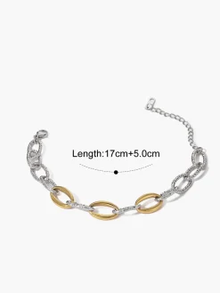 Golden & Silver Link  Bracelet