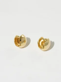 Golden Ball-Shape Stud Earrings
