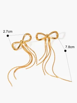 Golden Bow Earrings