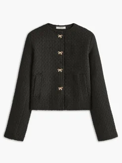 Golden Bow Tweed Blazer