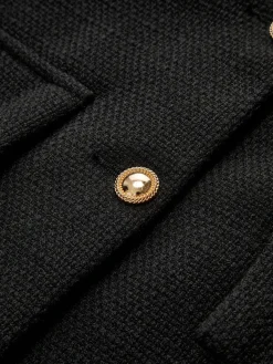 Golden Button Tweed Blazer