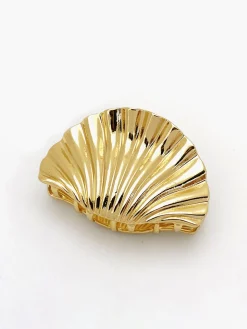 Golden Shell Hair Claw