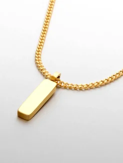 Golden Strip Pendant Necklace