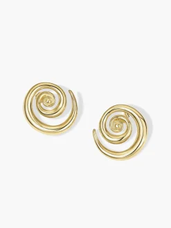 Golden Swirl Earrings