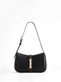 Golden Wist Lock Shoulder Bag