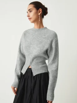 Half Zip Fuzzy Sweater