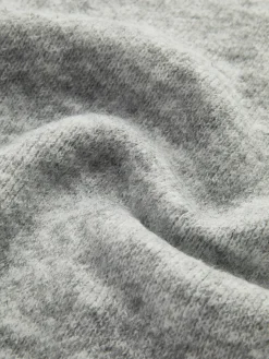 Half Zip Fuzzy Sweater
