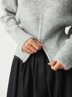 Half Zip Fuzzy Sweater