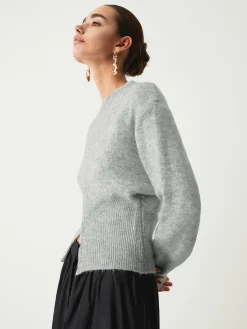 Half Zip Fuzzy Sweater