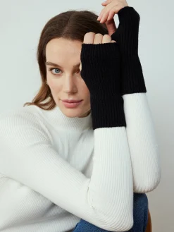 Half-Finger Knit Gloves