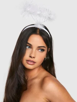 Halloween Heart Feather Headband