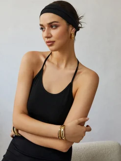 Halter Backless Midi Dress