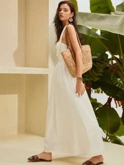 Halter Cutout Backless Dress
