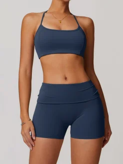 Halter Skinny Quick-Drying Shorts Set