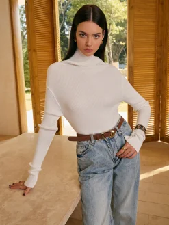 High Stretch Asymmetrical Skinny Sweater