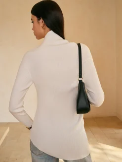 High Stretch Asymmetrical Skinny Sweater