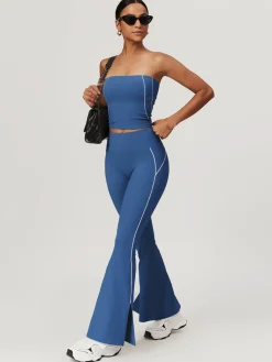 High Waist Hip-Lifting Flare Leggings