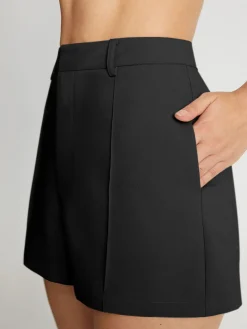 High Waisted Mini Trouser Shorts