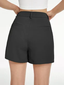 High Waisted Pastel Trouser Shorts