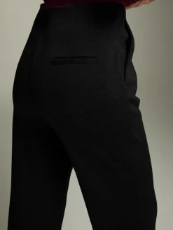 High-Waist Jersey Bootcut Pants