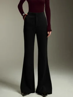 High-Waist Jersey Bootcut Pants