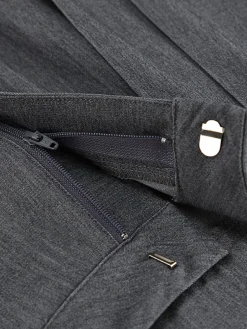 High-Waist Pleated Thin Pants