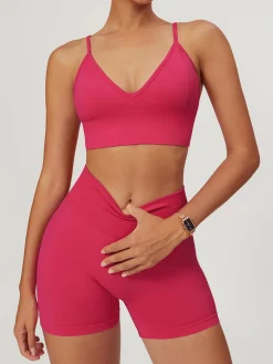 Hip-Lifting Yoga Shorts Set