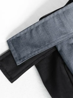 Hook-and-Loop Fastener Wide Leg Velcro Pants