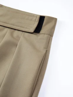 Hook-and-Loop Fastener Wide Leg Velcro Pants