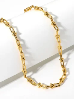 Horseshoe Buckle Bamboo Clavicle Choker