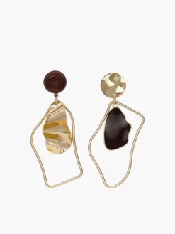 Irregular Stud Drop Earrings