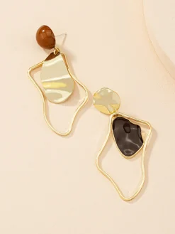 Irregular Stud Drop Earrings