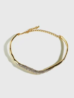 Irregular Ziron Choker Necklace