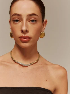 Irregular Ziron Choker Necklace
