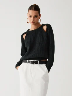 Keep Me Close Cutout Sweater
