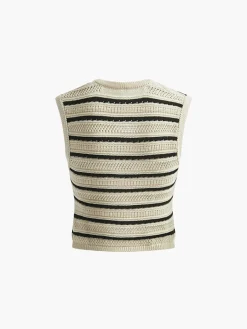 Knitted V-Neck Tank Top
