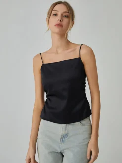 Knotted Backless Tank Top