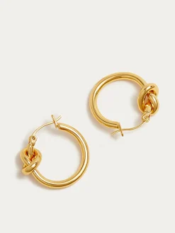 Knotted Hoop Earrings