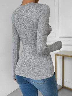 Knotted Skinny Jersey Top