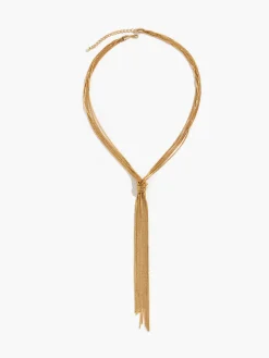 Knotted Y-Shaped Necklace