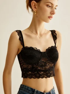Lace Piping Corset Top
