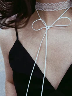 Lace Scarf Necklace