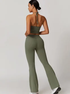 Lace Up Active Pants Set