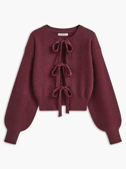 Lace Up Bow Cardigan