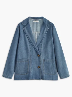 Lapel Cargo Denim Jacket